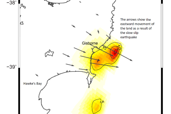 Slow slip earthquake occurring right now off the East Coast