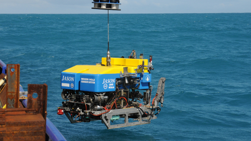 Jason the remotely operated vehicle ROV will visually inspect the seafloor off the North Islands East Coast as part of the voyages